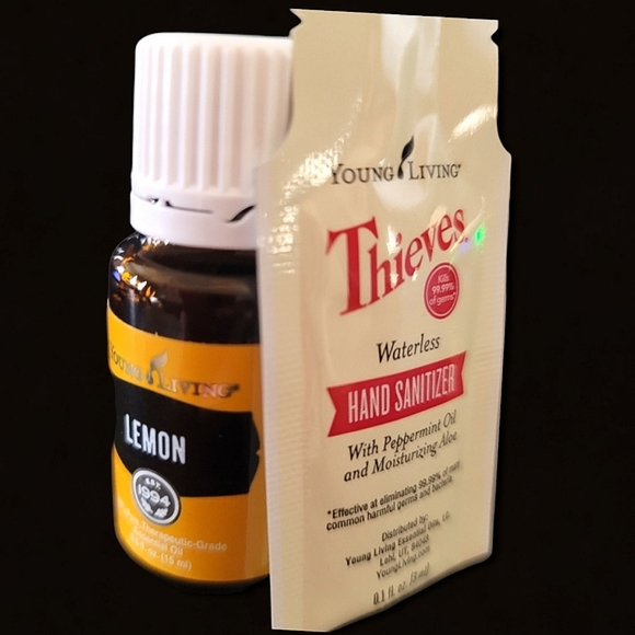 Young Living Essential Oil Bundle Lemon Oil & Thieves Hand Saniti… - Picture 8 of 14